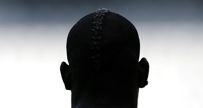 Italy's soccer player Balotelli attends a training session during the Euro 2012 in Krakow