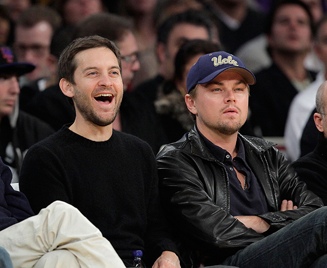 Celebrities At The Lakers Game