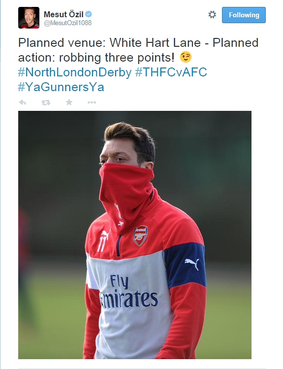 Ozil Tweet