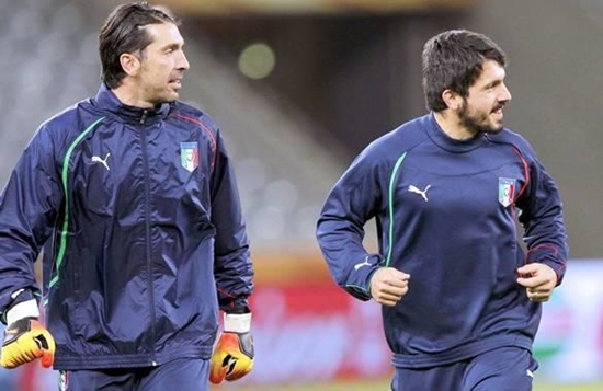 ENTRENAMIENTO DE LA SELECCIÓN ITALIANA