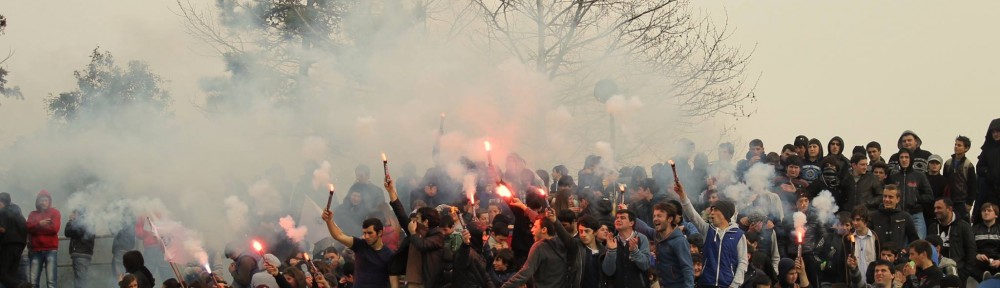 პირველი ლიგის მატჩი გულშემატკივართა ჩხუბის გამო შეწყდა